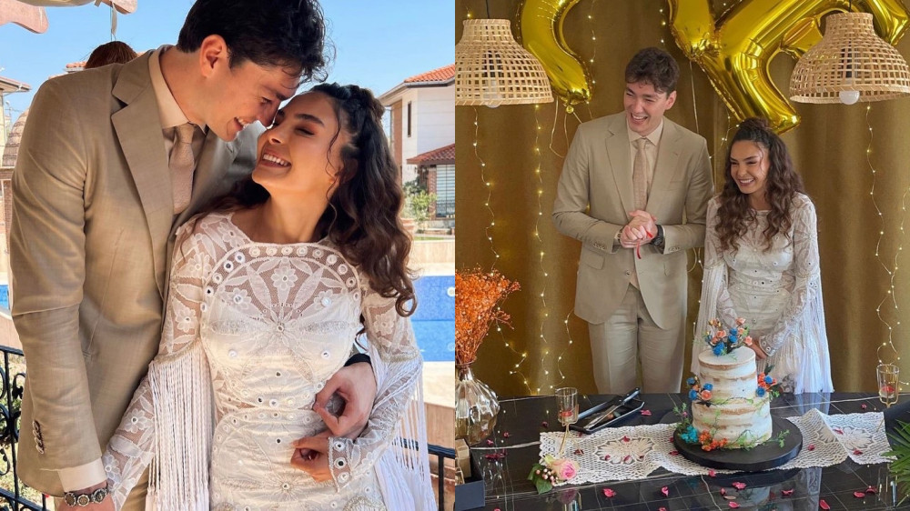 Ebru Şahin ve Cedi Osman Tekirdağ'da nişanlandı!
